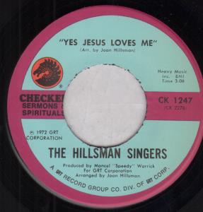 Hillsman Singers - Yes Jesus Loves Me - 7 Inch