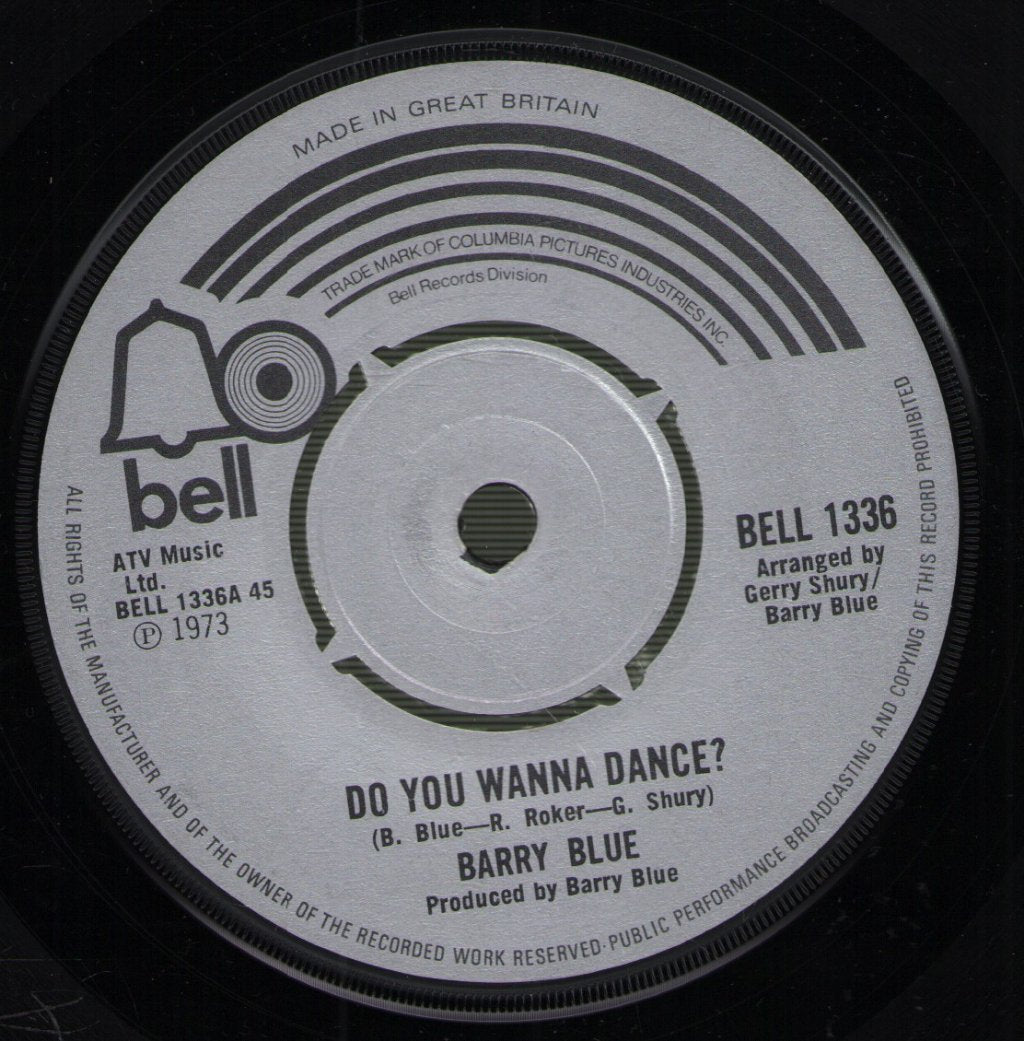 Barry Blue - Do You Wanna Dance - 7 Inch
