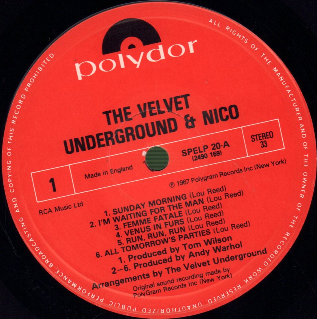Velvet Underground - Velvet Underground And Nico - Lp