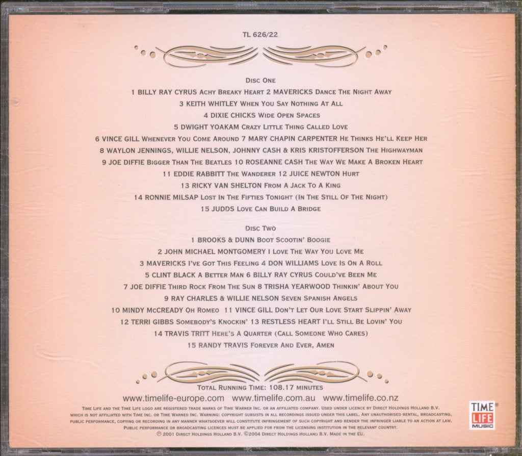 Various Artists - Classic Country Voices Of America - Double Cd