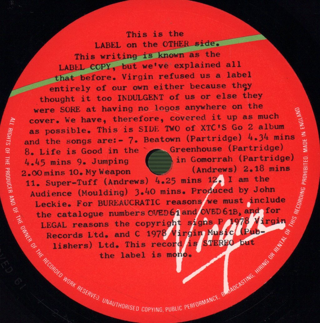 XTC - Go 2 - Lp
