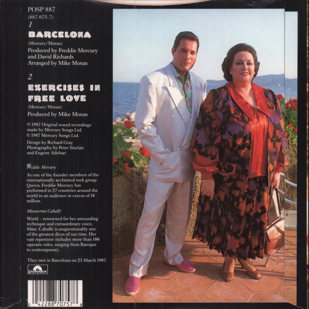 Freddie Mercury And Montserrat Caballe - Barcelona - 7 Inch