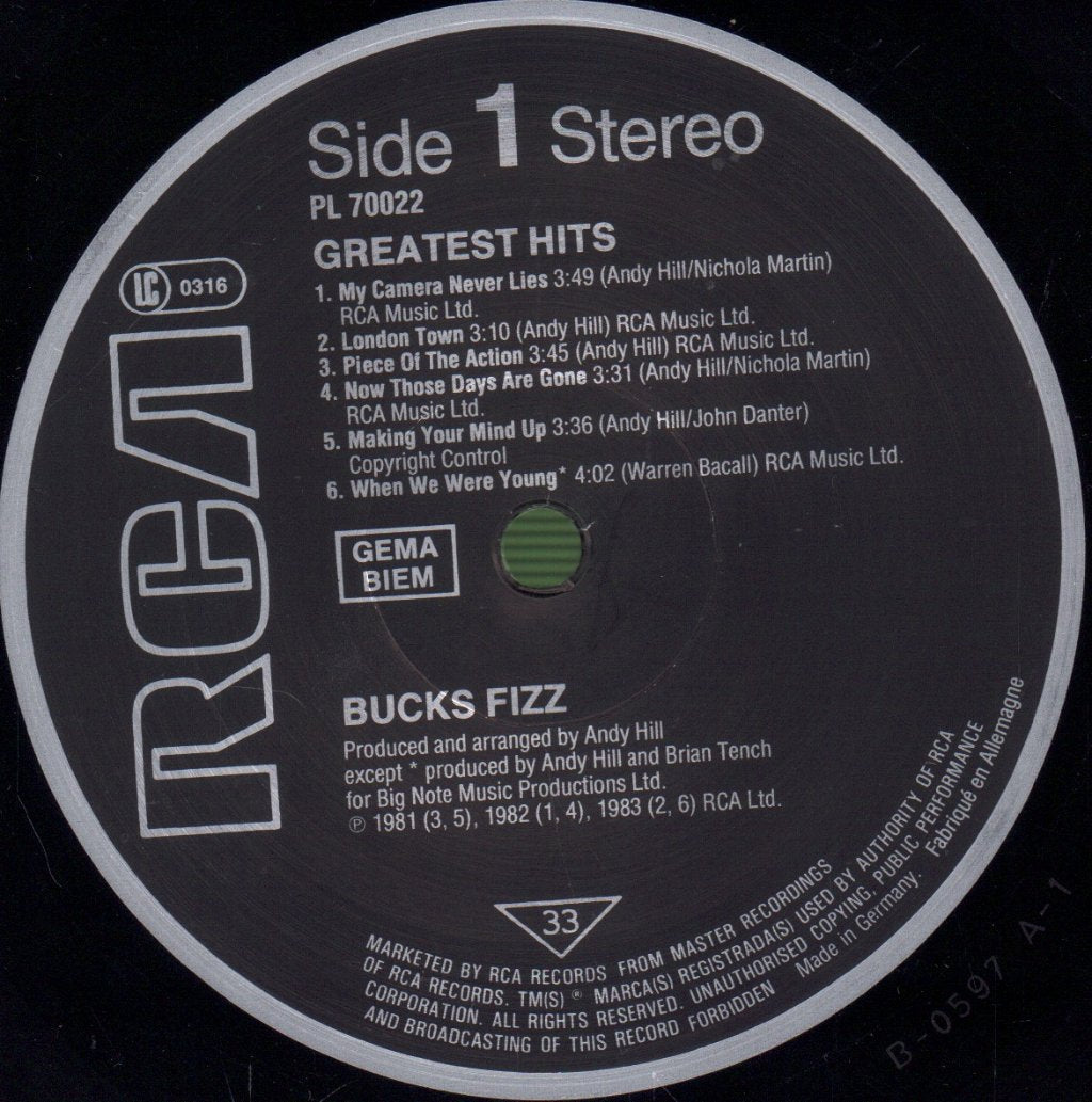 Bucks Fizz - Greatest Hits - Lp
