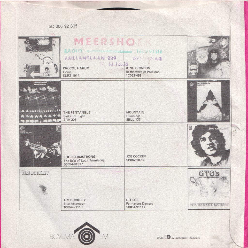 Joe Cocker - High Time We Went - 7 Inch