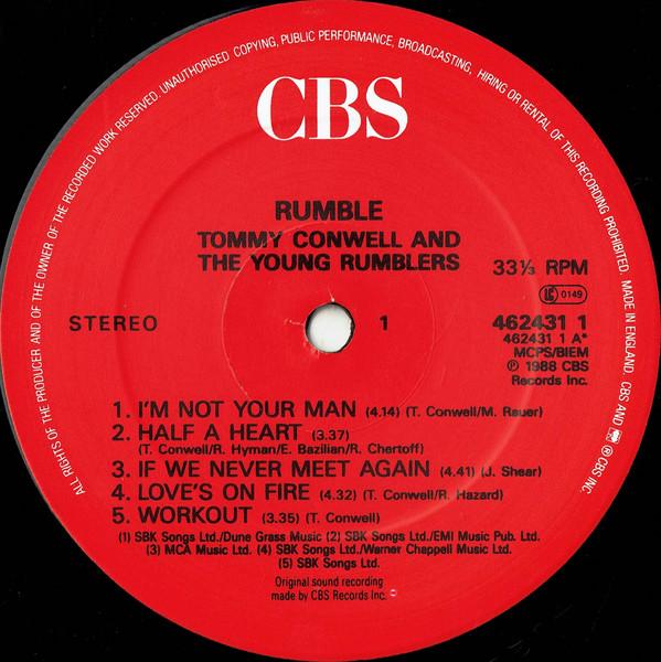 Tommy Conwell And The Young Rumblers - Rumble - Lp