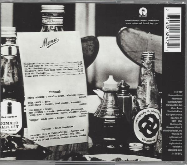 Traffic - Welcome To The Canteen - Cd