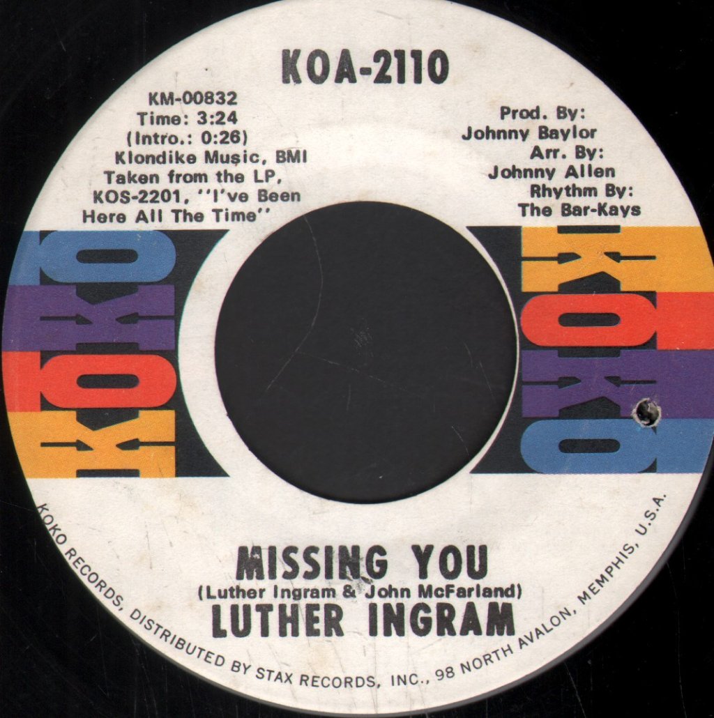 Luther Ingram - Missing You - 7 Inch