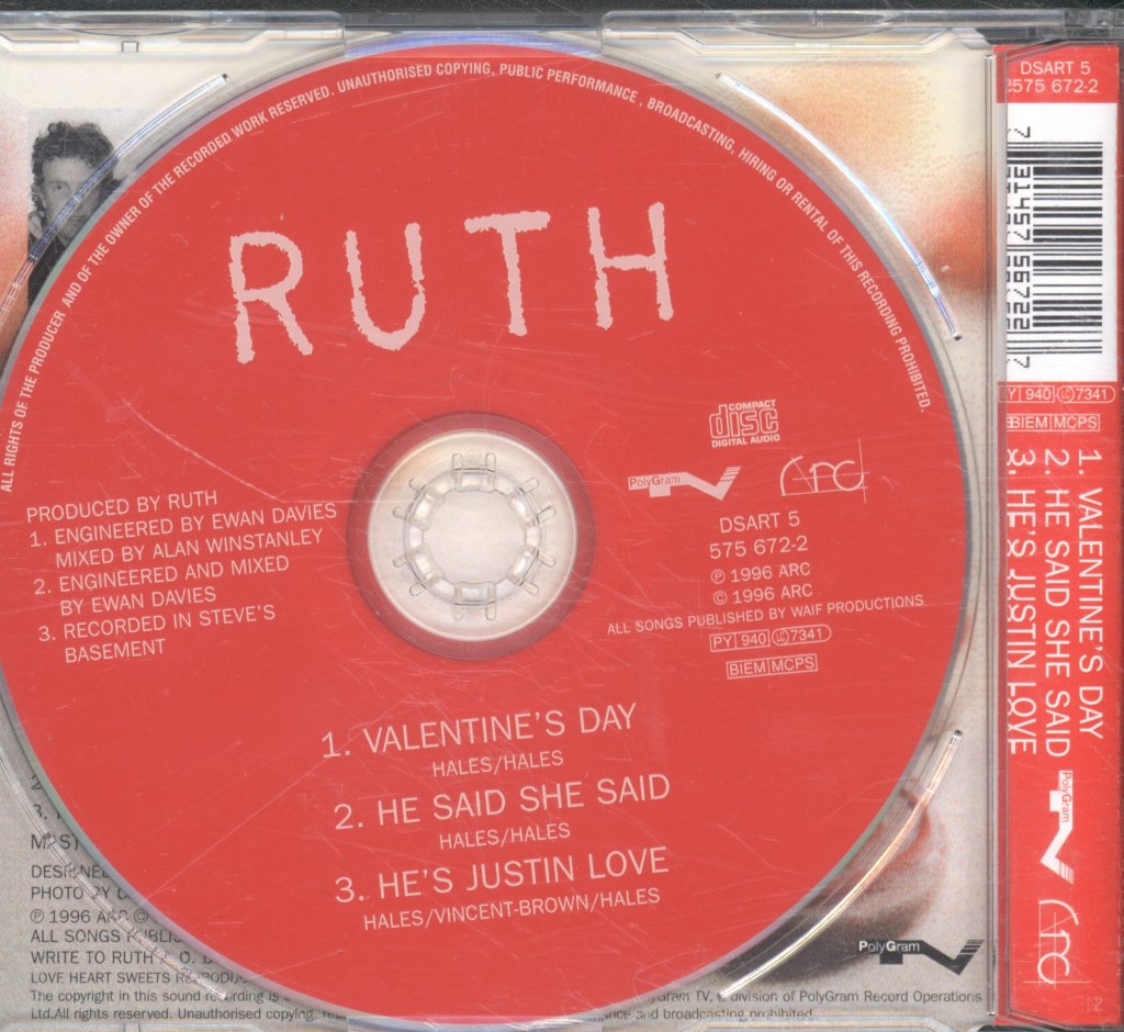 Ruth (Indie Group) - Valentine's Day - Cd
