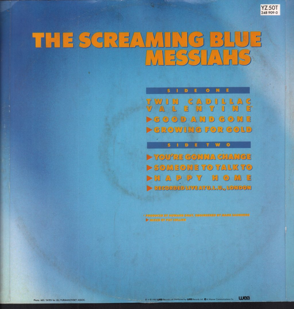 Screaming Blue Messiahs - Twin Cadillac Valentine - 12 Inch