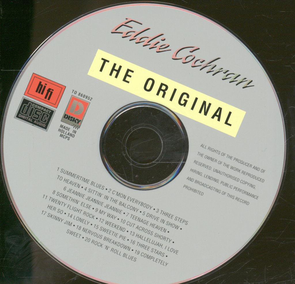 Eddie Cochran - Original - Cd