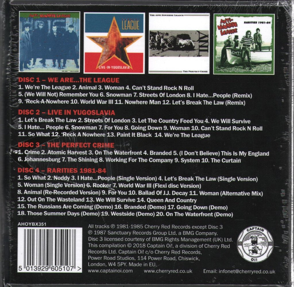 Anti Nowhere League - Albums 1981-87 - Cd Set
