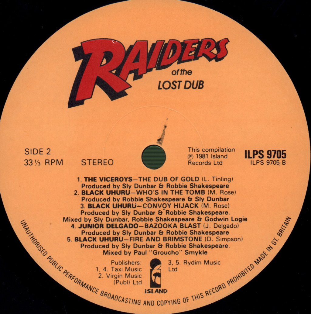Various Artists - Raiders Of The Lost Dub - Lp