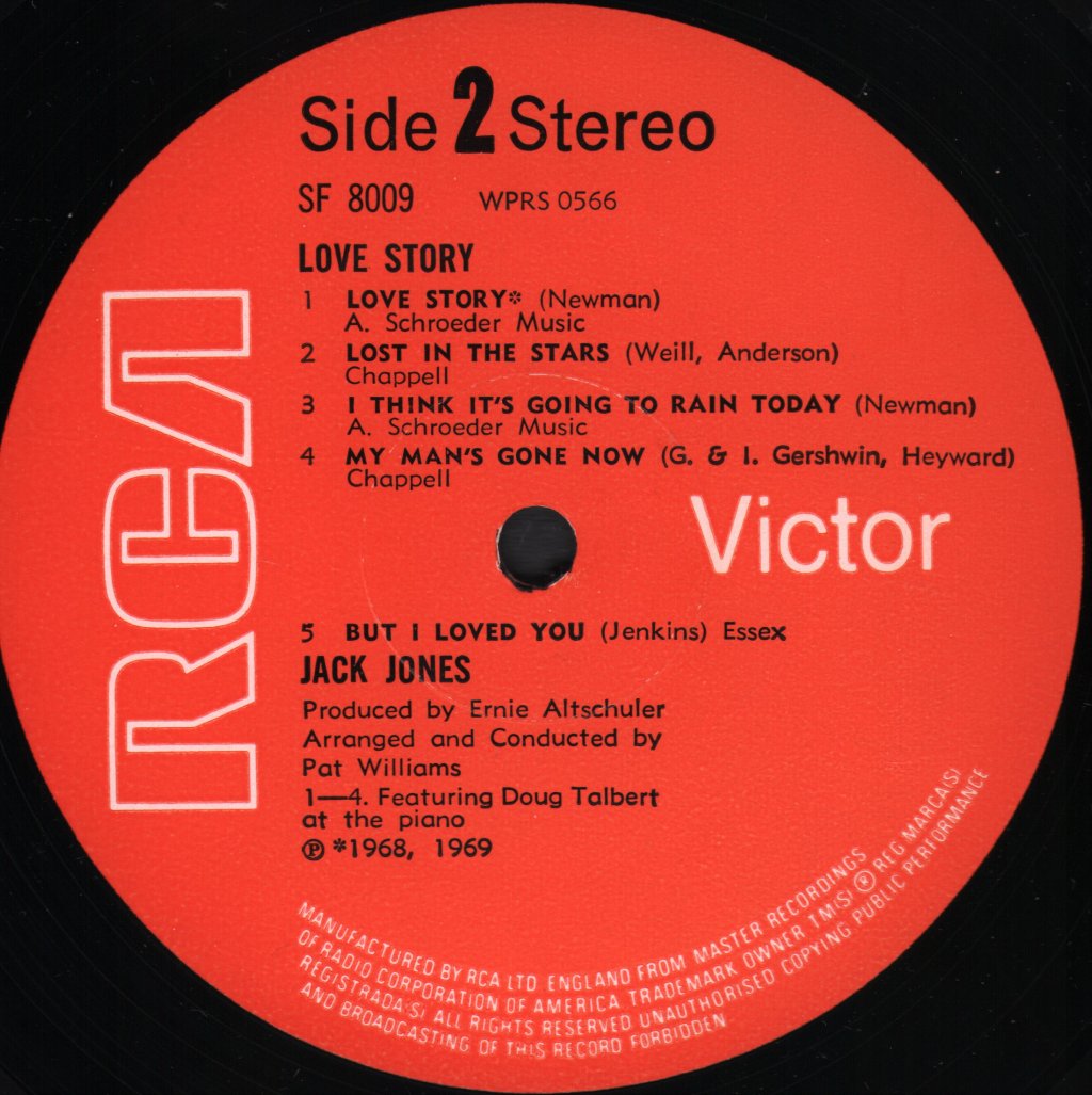 Jack Jones - Love Story - Lp