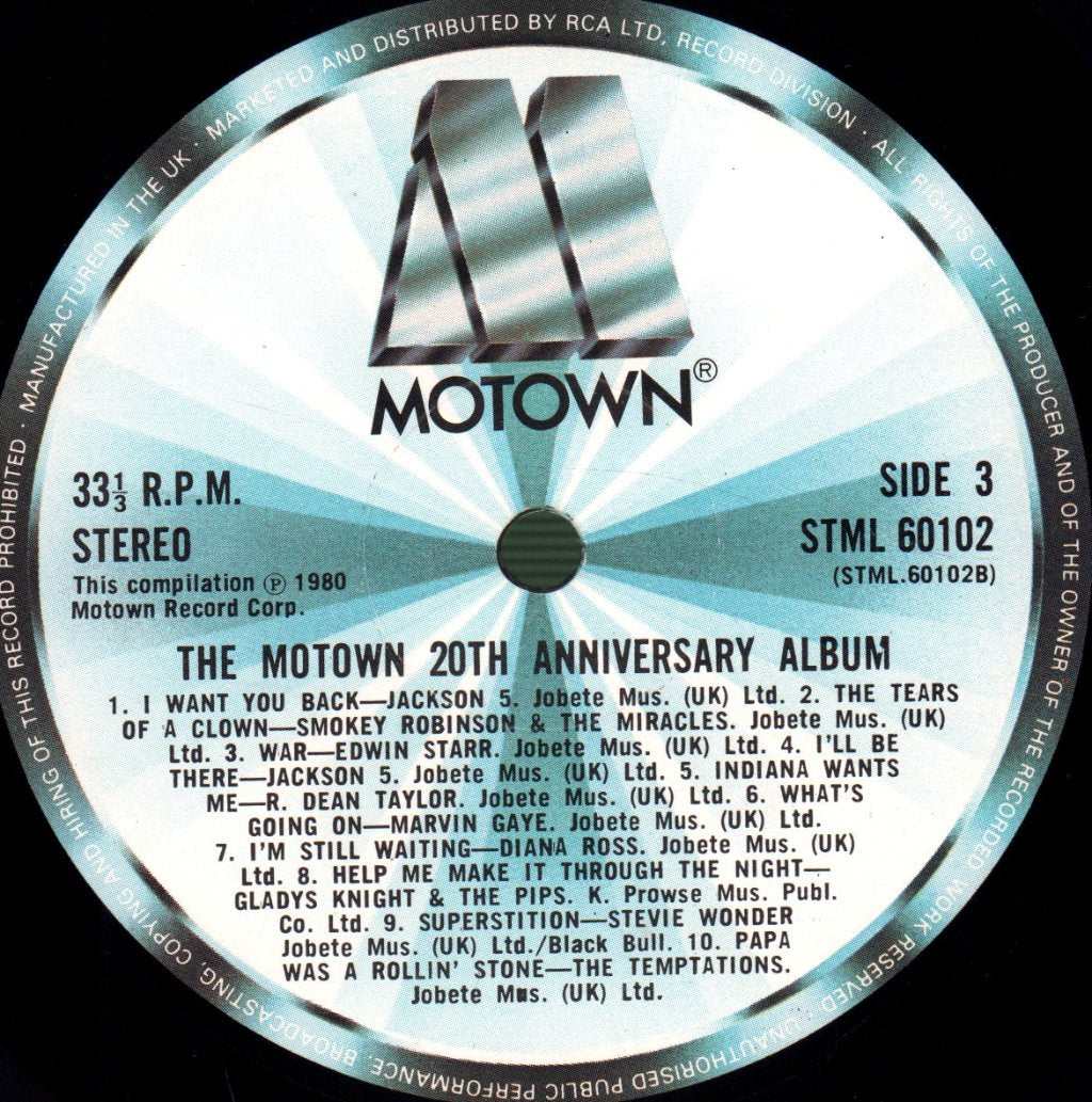 Various Artists - Motown 20th Anniversary Album - Double Lp