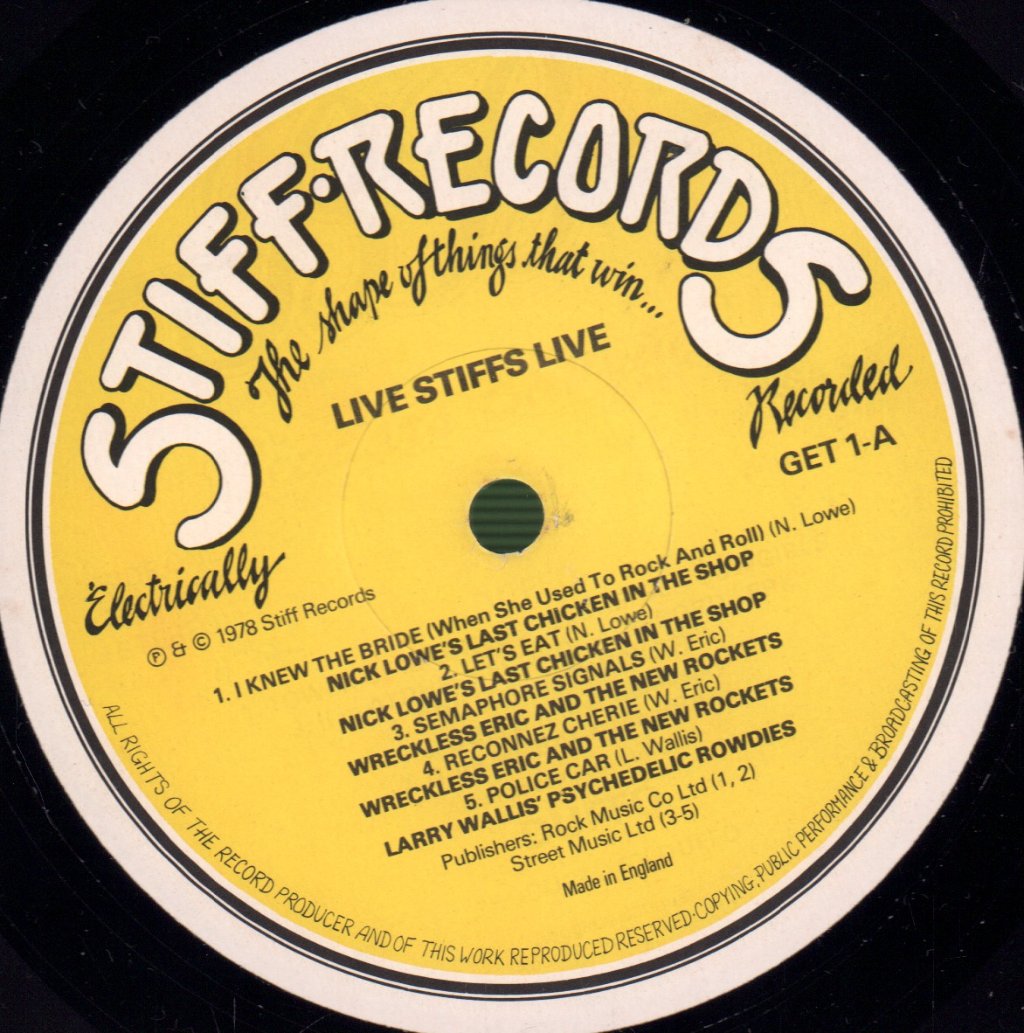 Various Artists - Live Stiffs Live - Lp