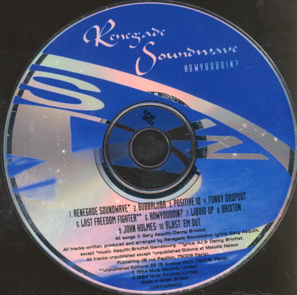 Renegade Soundwave - Howyoudoin? - Cd