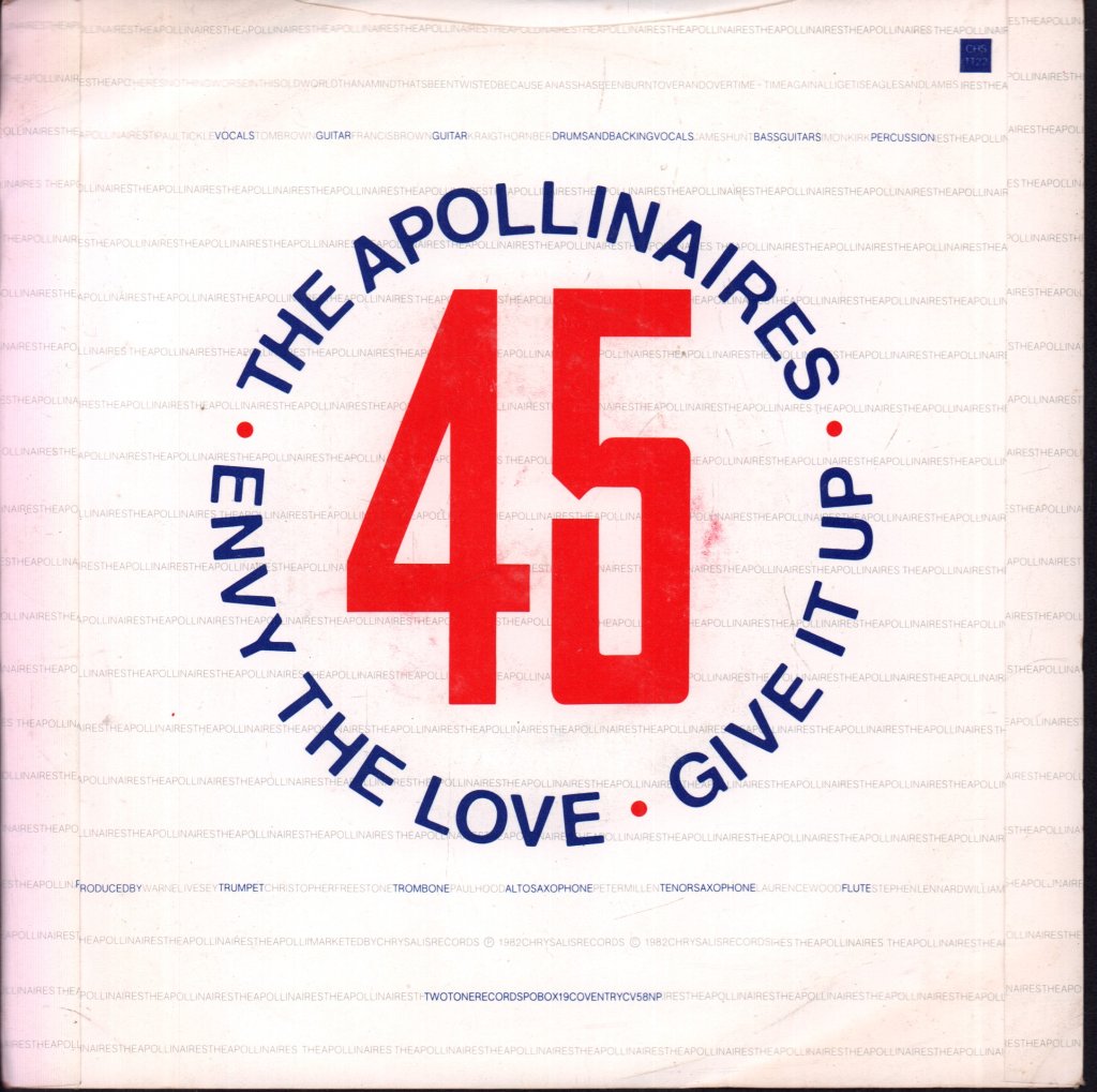 Apollinaires - Envy The Love - 7 Inch