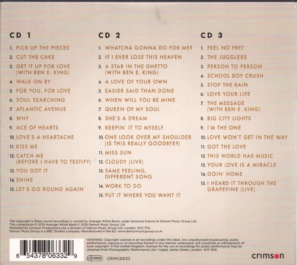 Average White Band - Gold - Triple Cd