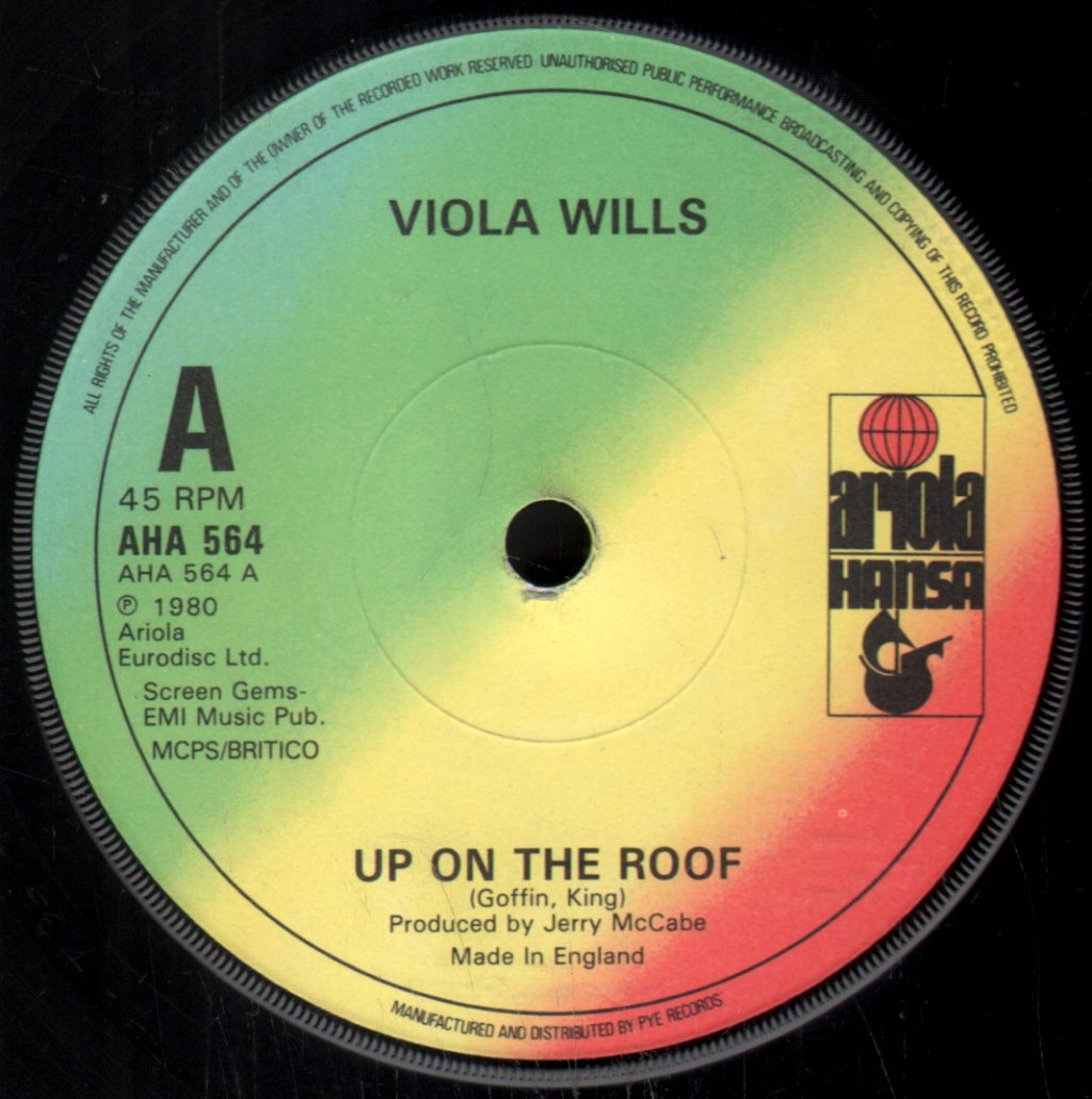 Viola Wills - Up On The Roof - 7 Inch