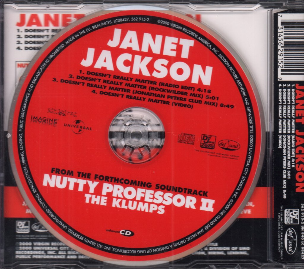 Janet Jackson - Doesn't Really Matter - Cd