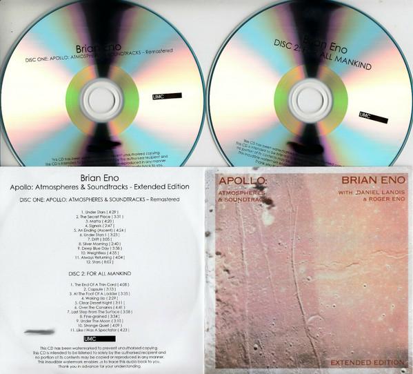 brian eno with daniel lanois and roger eno - Apollo: Atmospheres & Soundtracks (Extended Edition) - Cdr