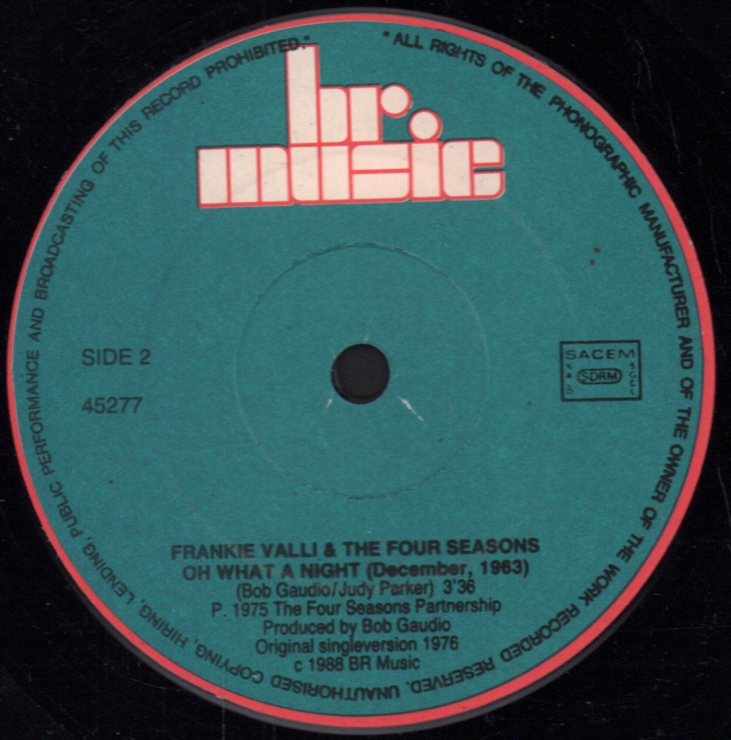 Four Seasons - Oh What A Night - 7 Inch