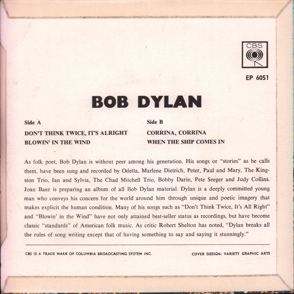 Bob Dylan - Dylan - 7 Inch