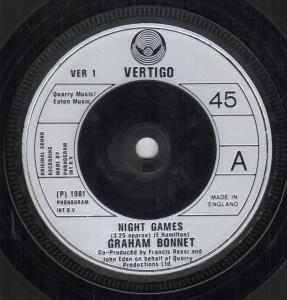 Graham Bonnet - Night Games - 7 Inch