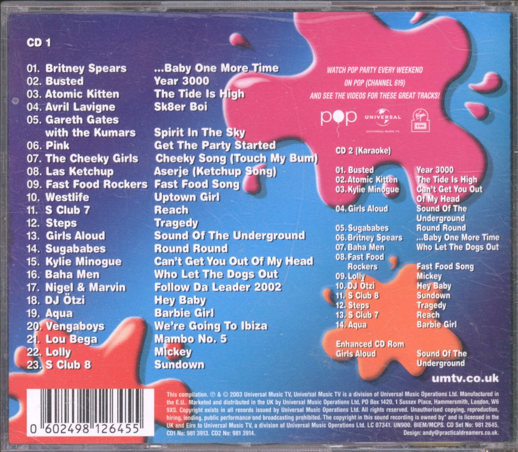 Various Artists - Pop Party - Double Cd