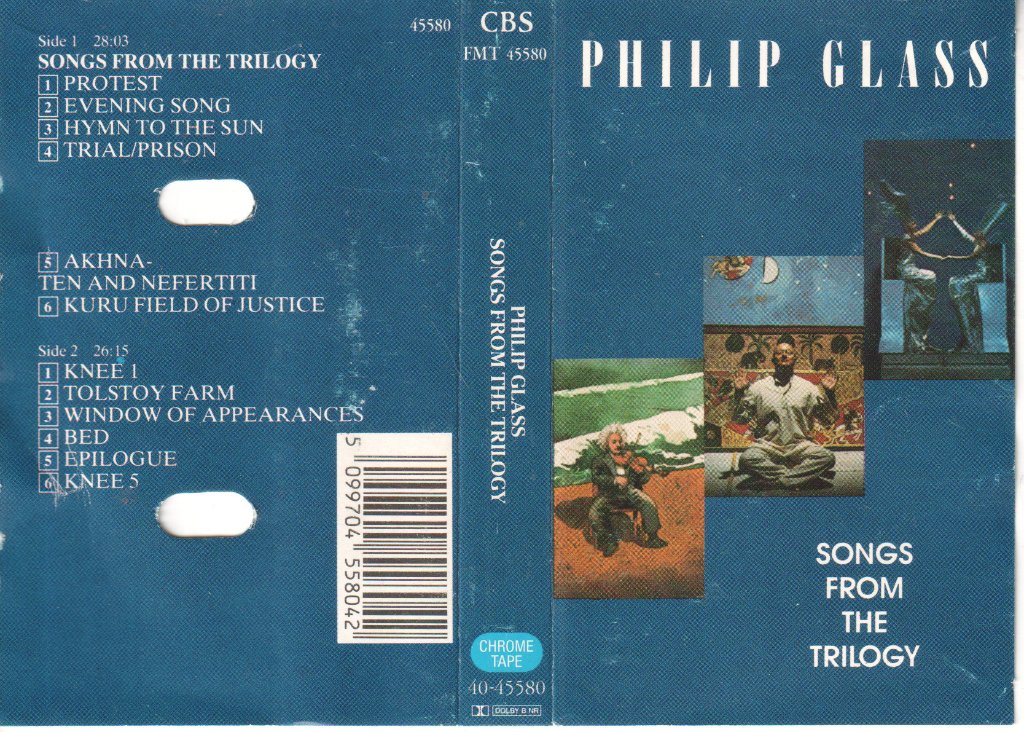 Philip Glass - Songs From The Trilogy - Cassette
