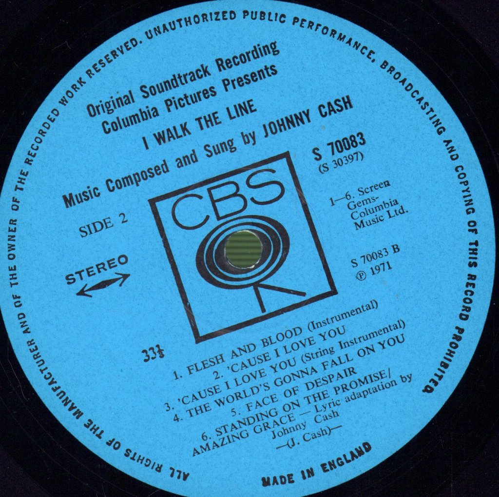 Johnny Cash - I Walk The Line (Original Soundtrack Recording) - Lp