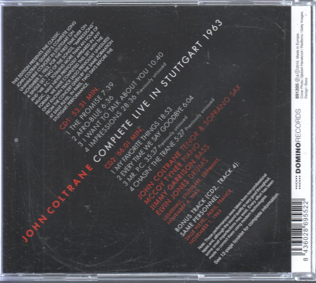 John Coltrane - Complete Live In Stuttgart 1963 - Double Cd