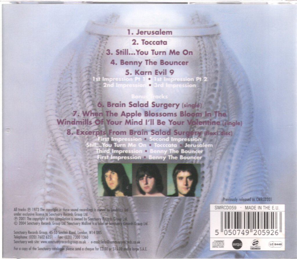 Emerson Lake And Palmer - Brain Salad Surgery - Cd