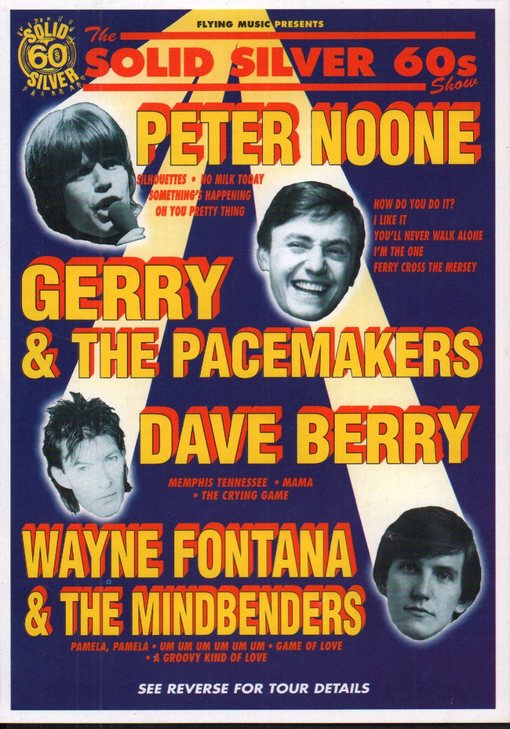 peter noone / gerry and the pacemakers / dave berry / wayne fontana and the mindbenders - solid 60s show - Flyer