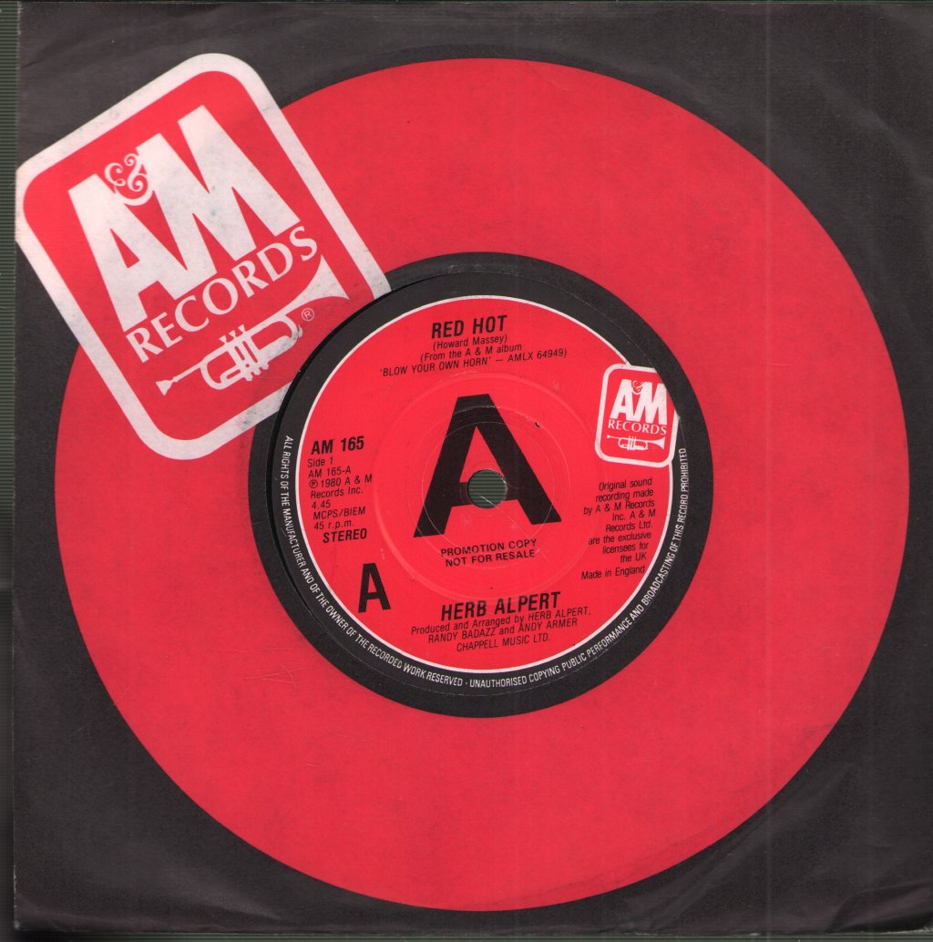 Herb Alpert - Red Hot - 7 Inch