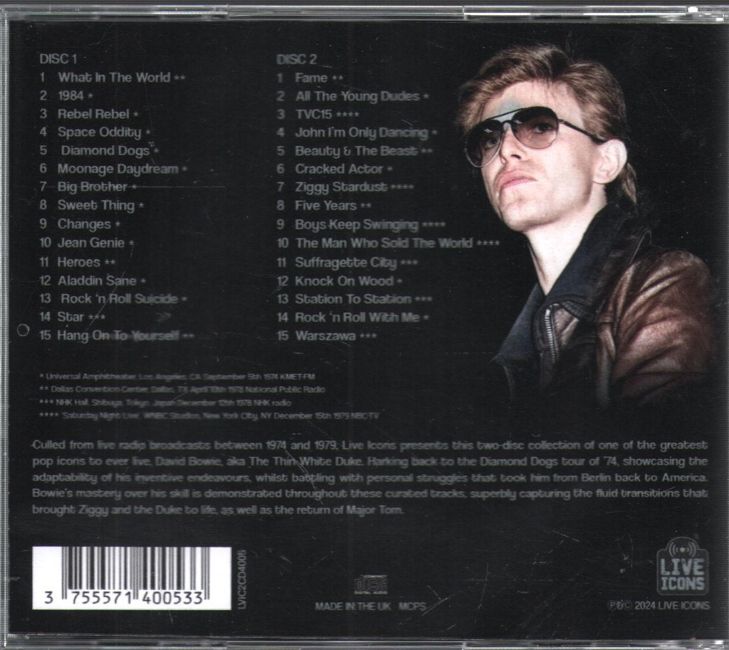 David Bowie - Greatest Hits Broadcast Collection - Double Cd