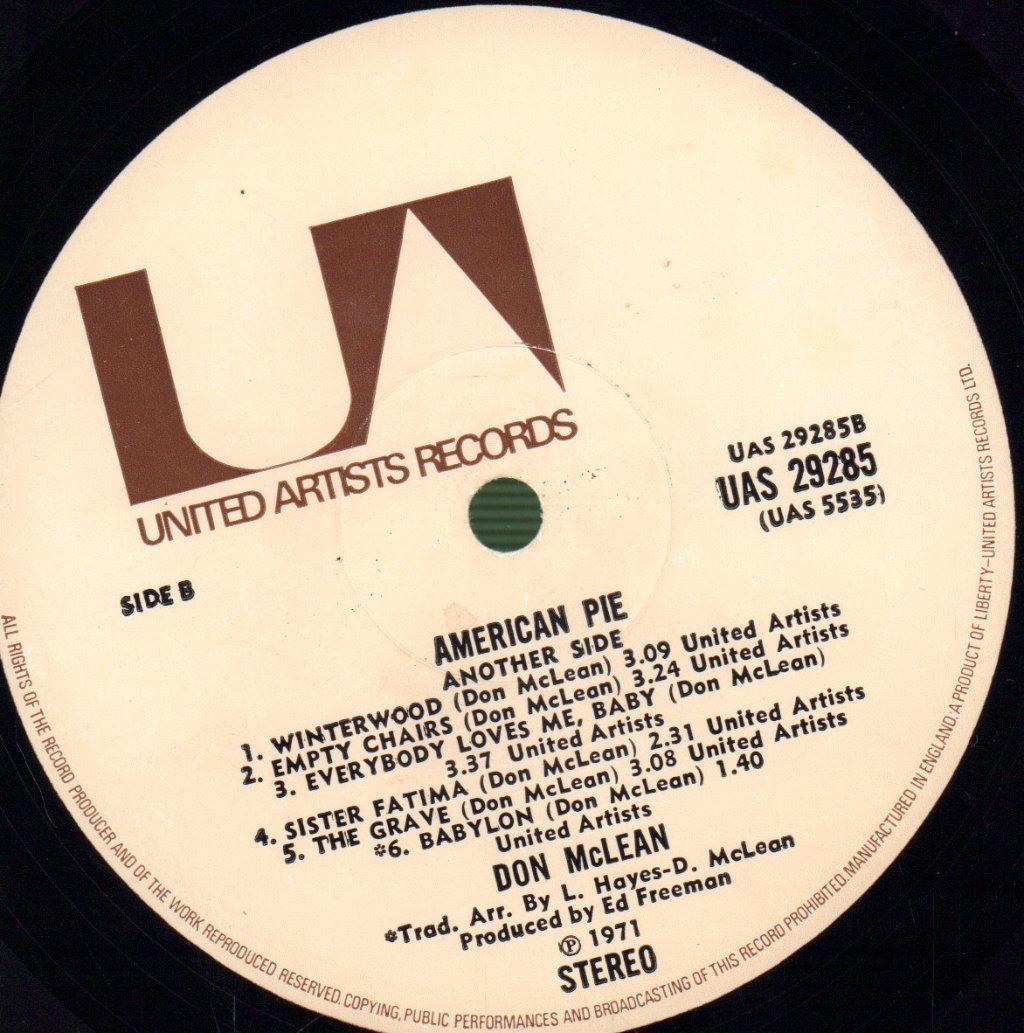 Don McLean - American Pie - Lp
