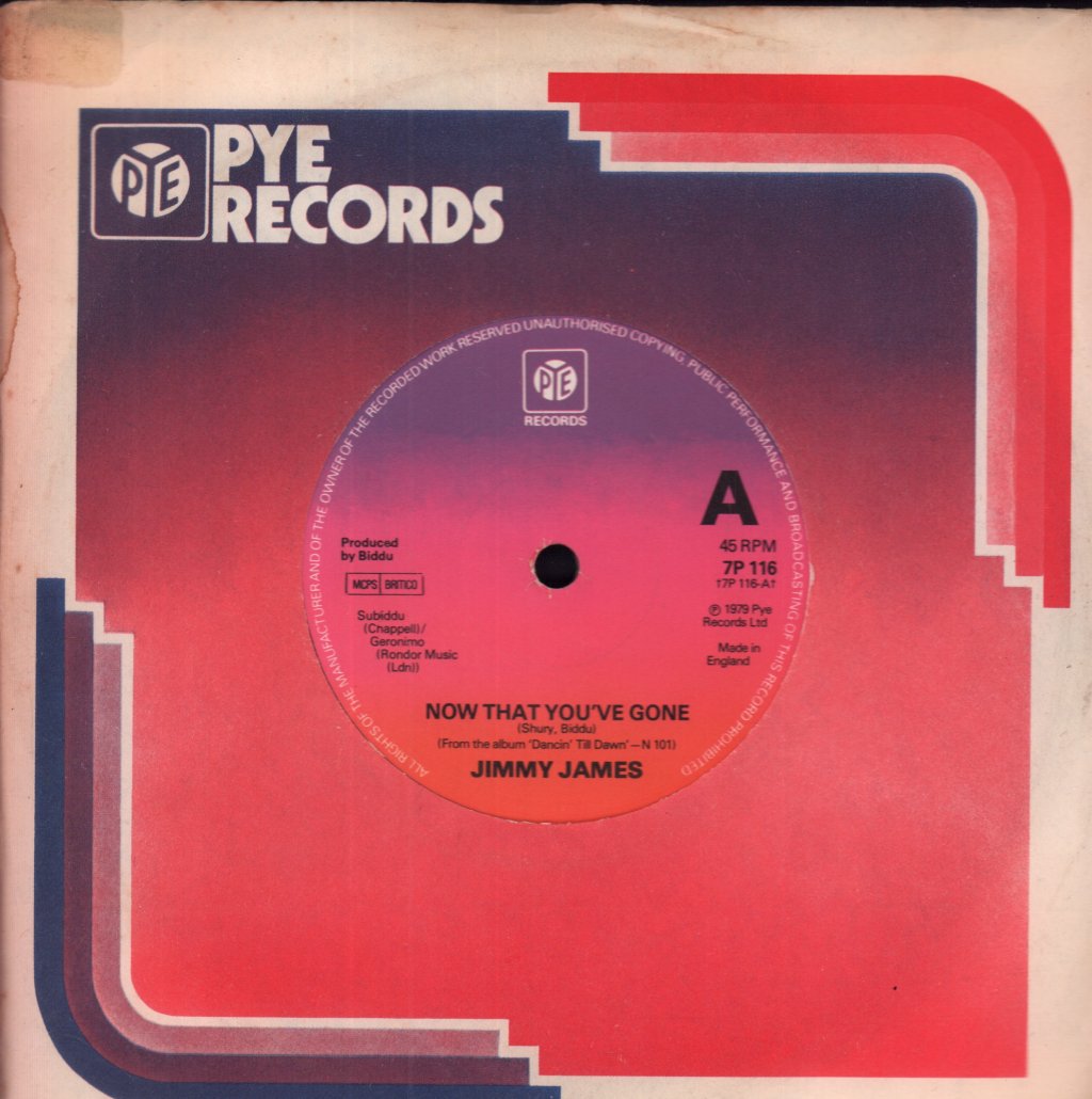 Jimmy James - Now That You've Gone - 7 Inch