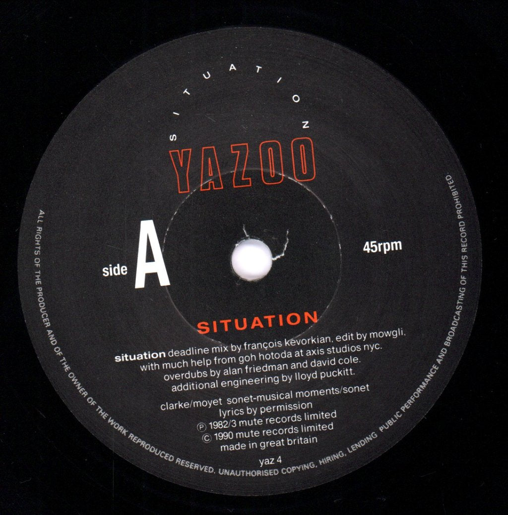 Yazoo - Situation - 7 Inch