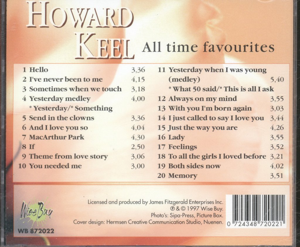 Howard Keel - All Time Favourites - Cd