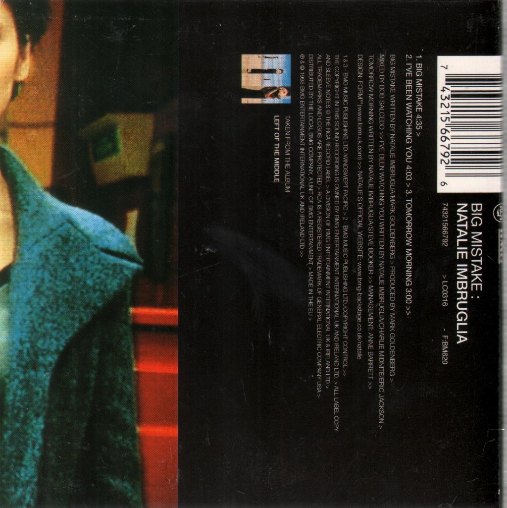 Natalie Imbruglia - Big Mistake - Cd