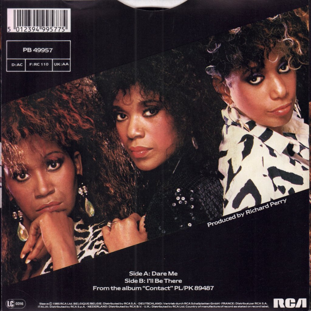 Pointer Sisters - Dare Me - 7 Inch