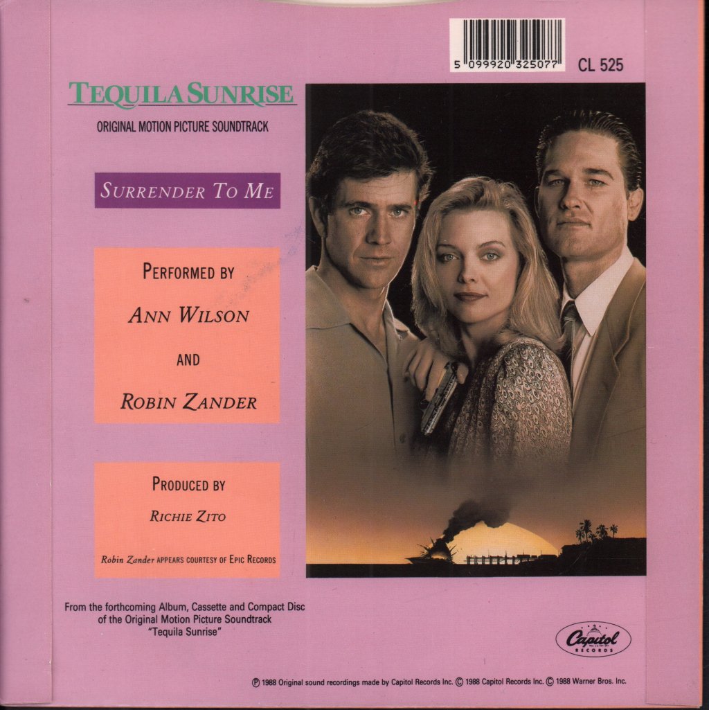 Ann Wilson And Robin Zander/Dave Grusin Featuring Lee R - Surrender To Me - 7 Inch