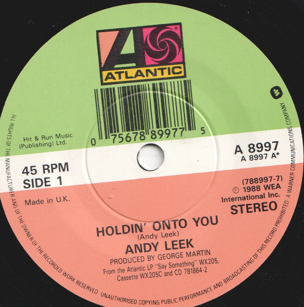 Andy Leek - Holdin' Onto You - 7 Inch