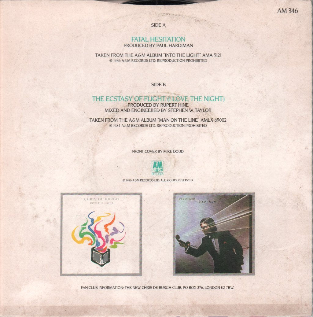 Chris De Burgh - Fatal Hesitation - 7 Inch