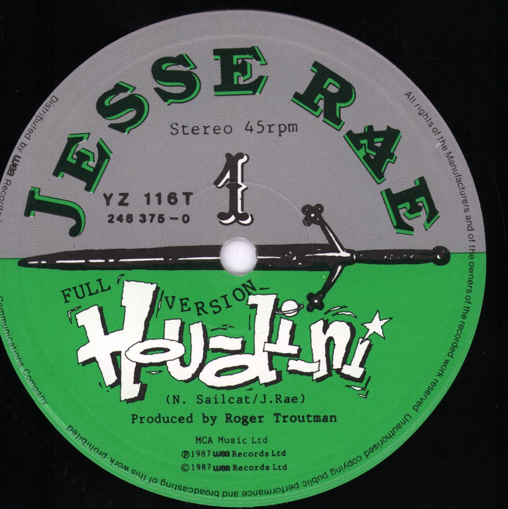 Jesse Rae - Houdini - 12 Inch