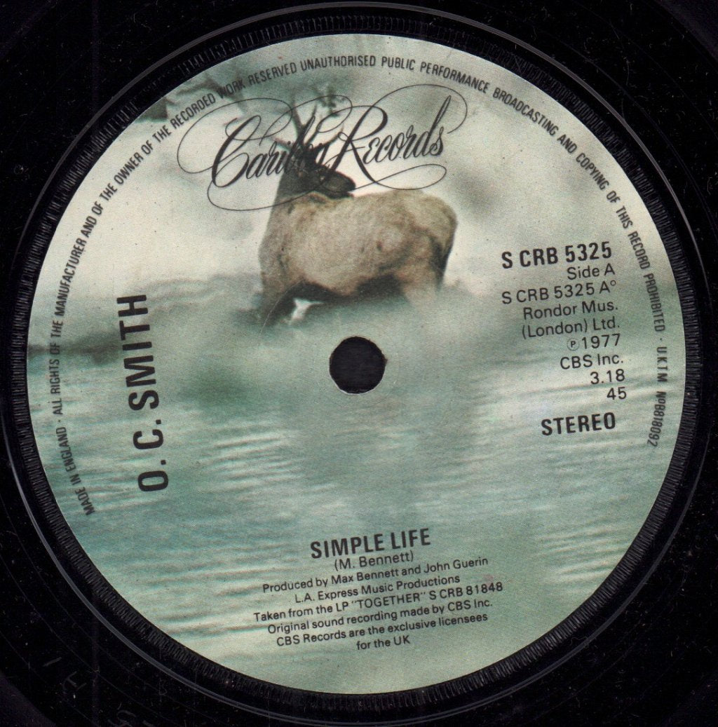 O.c.smith - Simple Life - 7 Inch