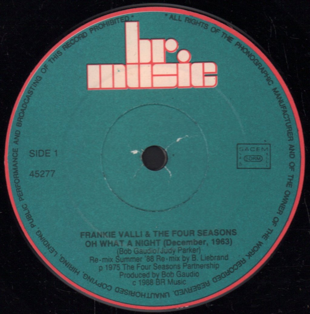 Four Seasons - Oh What A Night - 7 Inch