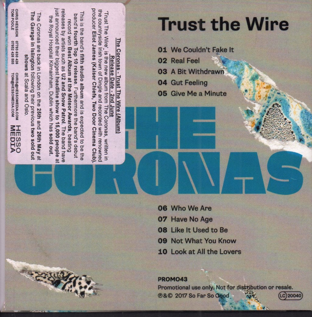 Coronas - Trust The Wire - Cdr