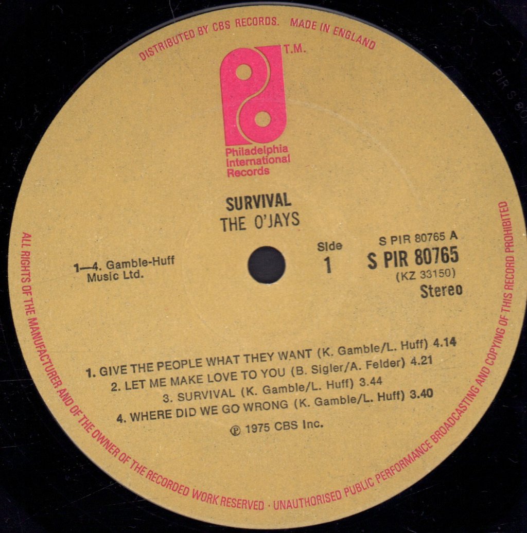 O'Jays - Survival - Lp